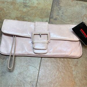 Light Pink Leather Clutch Wristlet Wallet. Excellent used once or twice.